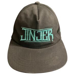 Jinjer Band Merch Hat Black Teal Embroidered Cap Progressive Groove Metal Pisces